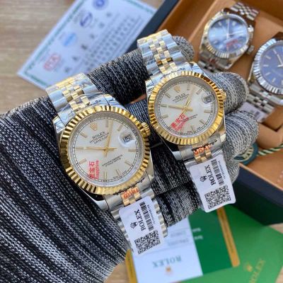 Rolex Datejust Jubilee Bracelet 316L Steel 36/31mm Sapphire Crystal Couple Watch